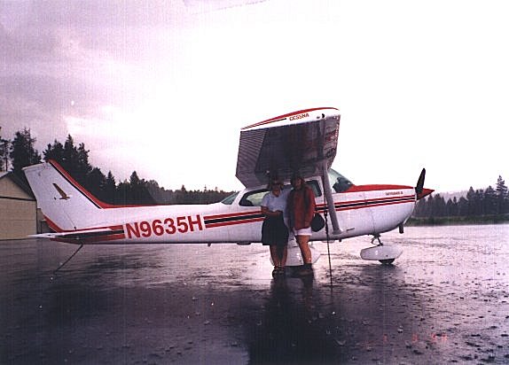On the ground in Priest River, just before the hail started.