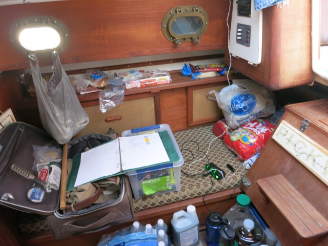 Getting all the gear organized.