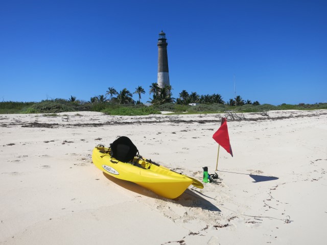 My kayak, beached on Loggerhead Key.