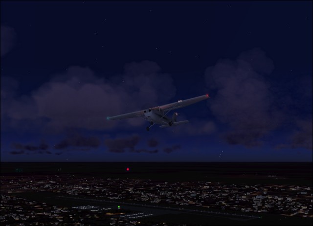 The red light hovering over McKinney airport.