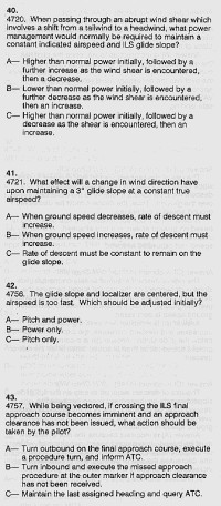 Sample Questions from the FAA Written Test